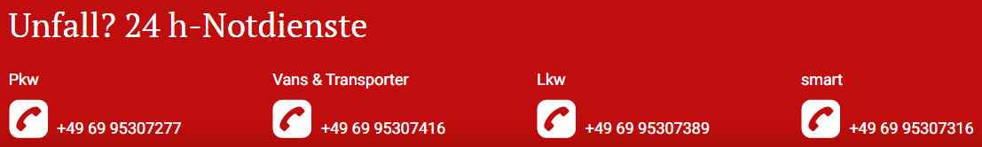 Notrufnummern
